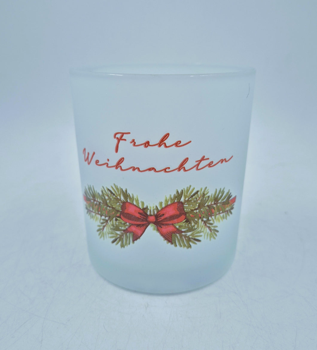 Windlicht - Frohe Weihnachten